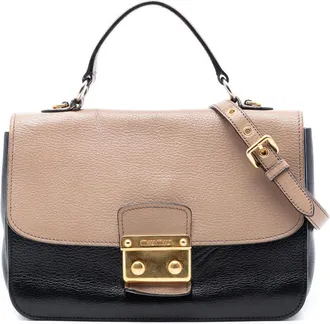 Miu Miu Pre-owned Miu Miu Goatskin Madras Satchel Ladies 0G2HLNULWBI74GAC