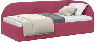 vidaXL Estructura De Cama En Esquina Rojo Vino 90 Cm X 190 Cm Vidaxl