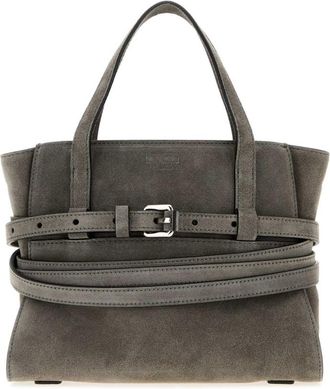 Moschino Grey Tie Me Mini Tote