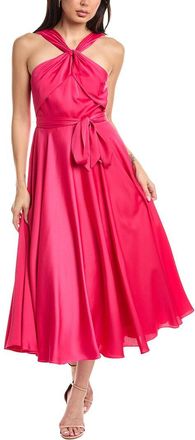 Badgley Mischka Halter Day Midi Dress