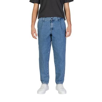 Jack & Jones Blauwe Katoenen Jeans & Broek - Heren - Regular Fit Jeans - Blauw - W31 L34 - Katoen - Jeans