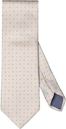 Eton Microfloral Silk Tie in Light Beige at Nordstrom Rack