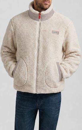 Hunter Aurthur Faux Shearling Jacket in Egret at Nordstrom, Size Xx-Large