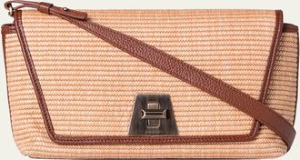 Akris Anouk Small Day Raffia Shoulder Bag