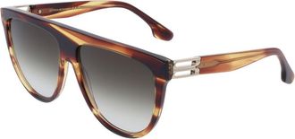 Victoria Beckham Brown Acetate Womens Sunglasses