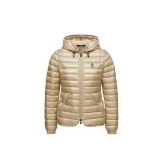 Moncler Karura 2-in-1 Hooded Short Down Jacket Beige Size 0