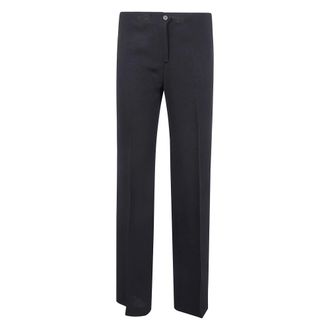 N&deg;21 Low Waist Flared Pants - Dames - Broeken - Zwart - Maat: 2XL Leer