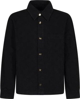 Casablanca Heren, Overhemden, Zwart, Maat: M Denim