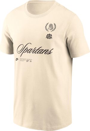Nike Michigan State Script Nike Mens College T-Shirt in Brown | N19915AMSV-VS3