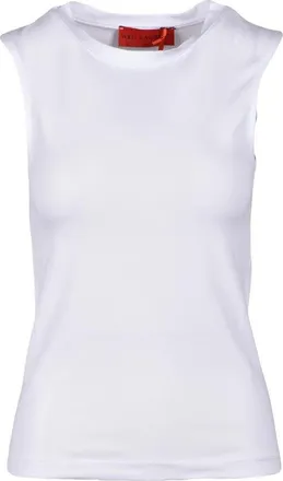 Wild Cashmere White Minimalist Cashmere-Blend T-Shirt