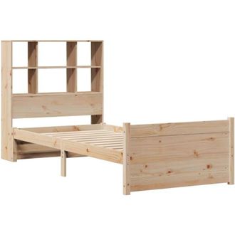 vidaXL Bookcase Bed without Mattress 90x200cm Solid Wood Pine Vidaxl