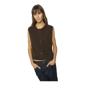 Mos Mosh MOS Mosh, Jassen, Dames, Bruin, XL, Wol, Elise Loisa Wool Vest