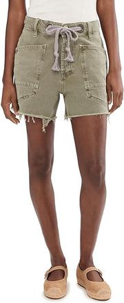 Free People We The Free Moxie Barrel Shorts Womens Shorts Fern : 26 3, Cotton
