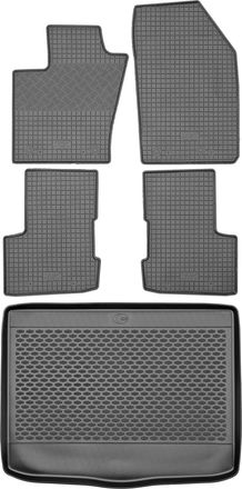 OEM Juego De Alfombrillas De Goma Para Coche Y Alfombrilla Para Maletero Del Fiat 500x Crossover De 2015