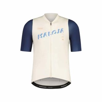 Maloja Mens Plassa 1/2 Roadbike Jersey In Shaded White Multi