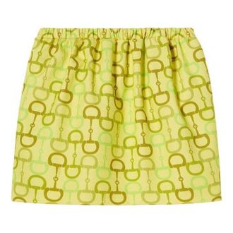 Gucci (WMNS) Gucci Printed Mini Skirt Lime Green 832799-ZAS9M-3003