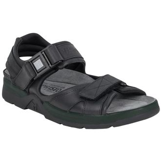 Mephisto Mephisto Shark Fit Leather Mens Hook and loop Sandals - Black - Size:UK 12.5
