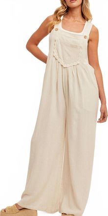 Hem & Thread Inner Beauty Overalls In Oatmeal