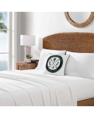 Tommy Bahama Paradise League Solid Cotton Percale Decorative Pillow