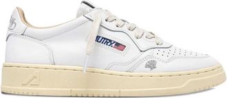 Autry White Lace Up Sneakers
