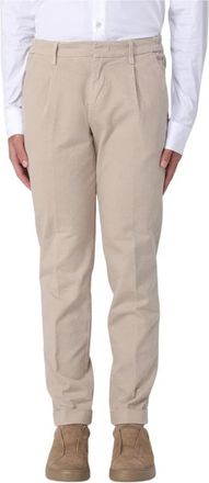 Fay Beige Broek voor Vrouwen - Heren - Straight fit broeken - Beige - W34 - Broeken