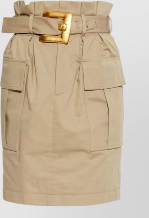 Balmain high-rise knee-length skirt