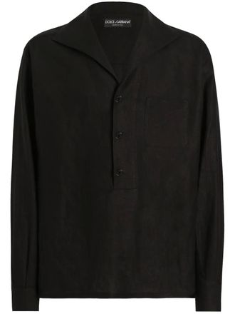 Dolce & Gabbana sailor-collar shirt - Black