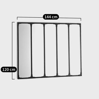 La Redoute Interieurs Metalen spigel in industri&euml;le stijl 144x120 cm, Lenaig