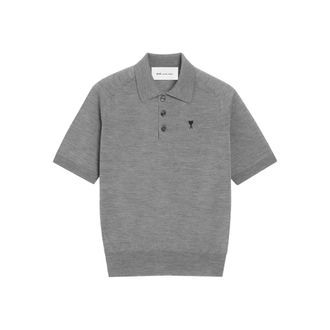 Ami Ami De Coeur Logo-emboidered Polo Shirt