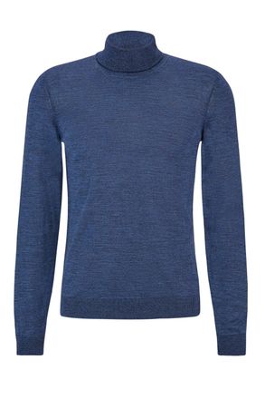 HUGO BOSS Mens Musso-p Sweater Bright Blue Cotton - Size X-Large