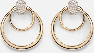 POMELLATO Pomellato Together 18kt rose gold hoop earrings with diamonds