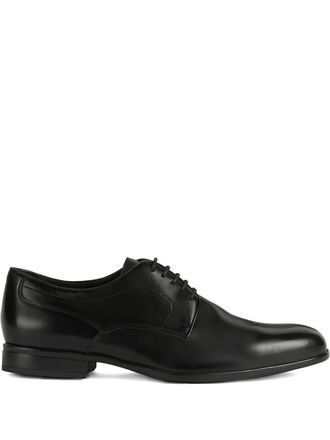 Geox lace-up leather shoes - Black