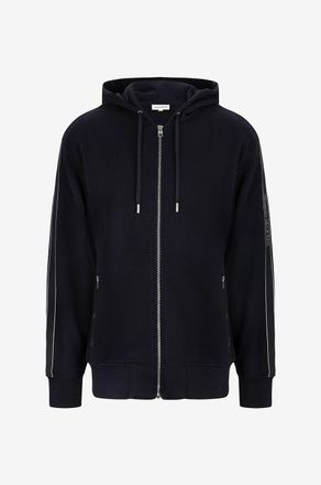 Alexander McQueen Kapuzensweatjacke Selvege Tape Logo