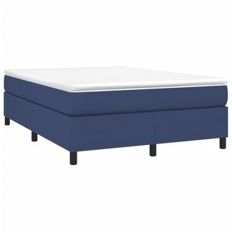 vidaXL Cama Sin Colch&oacute;n Tela Azul 140x190 Cm Vidaxl