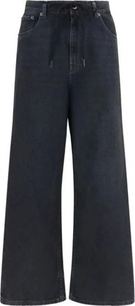Maison Margiela Jeans, Dames, Zwart, W28, Wide Jeans