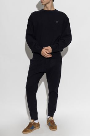 Dsquared2 Sweatshirt With Logo Appliqu&eacute;, Mens, Navy Blue