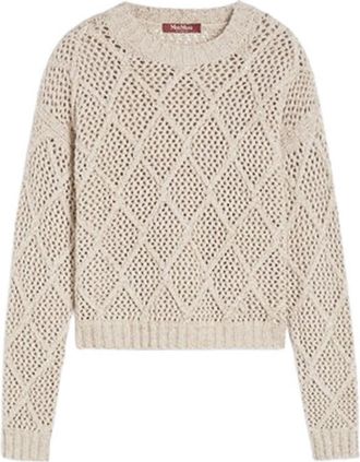 Max Mara Sweater In Wool And Cashmere With Sequins