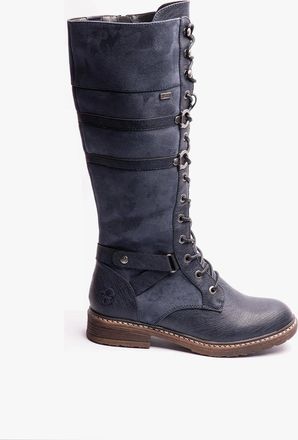 Rieker Womens Rieker 94732-14 Womens Knee High Boots Blue - Size: 3.5