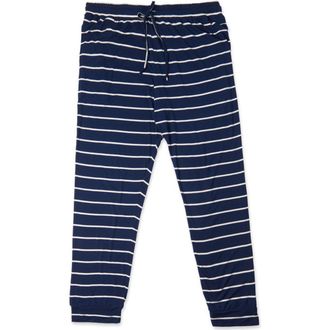 Everly Grey Mens Oliver Pajama Pants in Navy Stripe at Nordstrom, Size X-Large