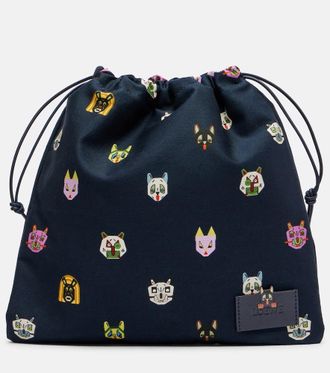 Loewe x Louis Wain Cats Small canvas pouch