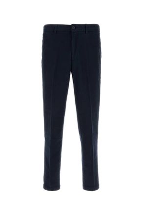 HUGO BOSS Navy Blue Stretch Cotton Blend Pant