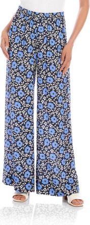 Karen Kane Wide-Leg Pants In Floral Print