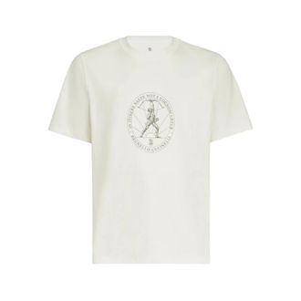 Brunello Cucinelli Cotton Jersey T-Shirt - male - Brunello Cucinelli - T-Shirts - White - XL - Tops