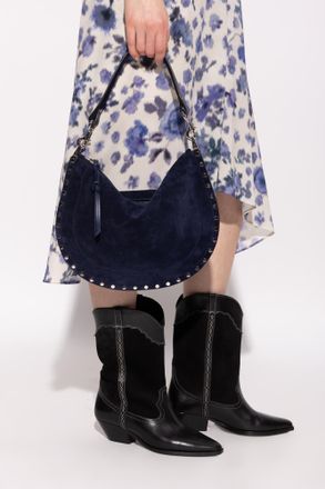 Isabel Marant Shoulder Bag Oskan Soft, Womens, Navy Blue