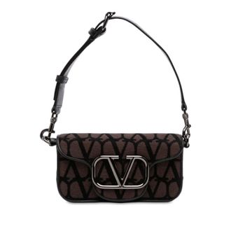 Valentino Pre-owned Valentino Small Toile Iconographe VLogo Loco Satchel Ladies P9RAE490FBRA512T
