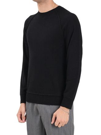 Blauer Black Acrylic-Wool Blend Crewneck Sweater