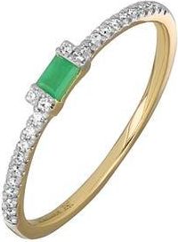 Bony Levy El Mar Stacking Ring in 18K Yellow Gold Emerald at Nordstrom Rack, Size 5.5