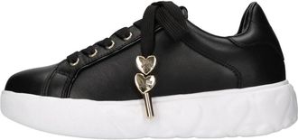 Love Moschino Sneakers Zwart - Dames - Sneakers - Zwart - 41 EU - Leer - Schoenen