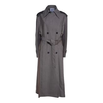 Erika Cavallini Semi Couture Trench Coats, female, Gray, Size: XS Trench Coats