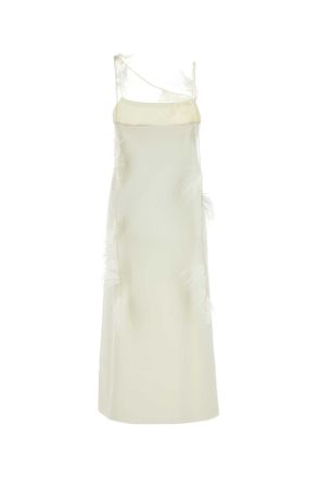 Jil Sander Womens Dress White Viscose Polyester